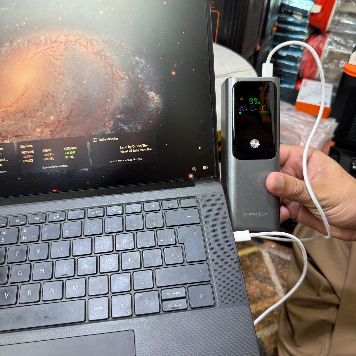 Dubai‑Imported 125W Power Bank — 20,000 mAh “Laptop‑Saver” with Smart Power Display