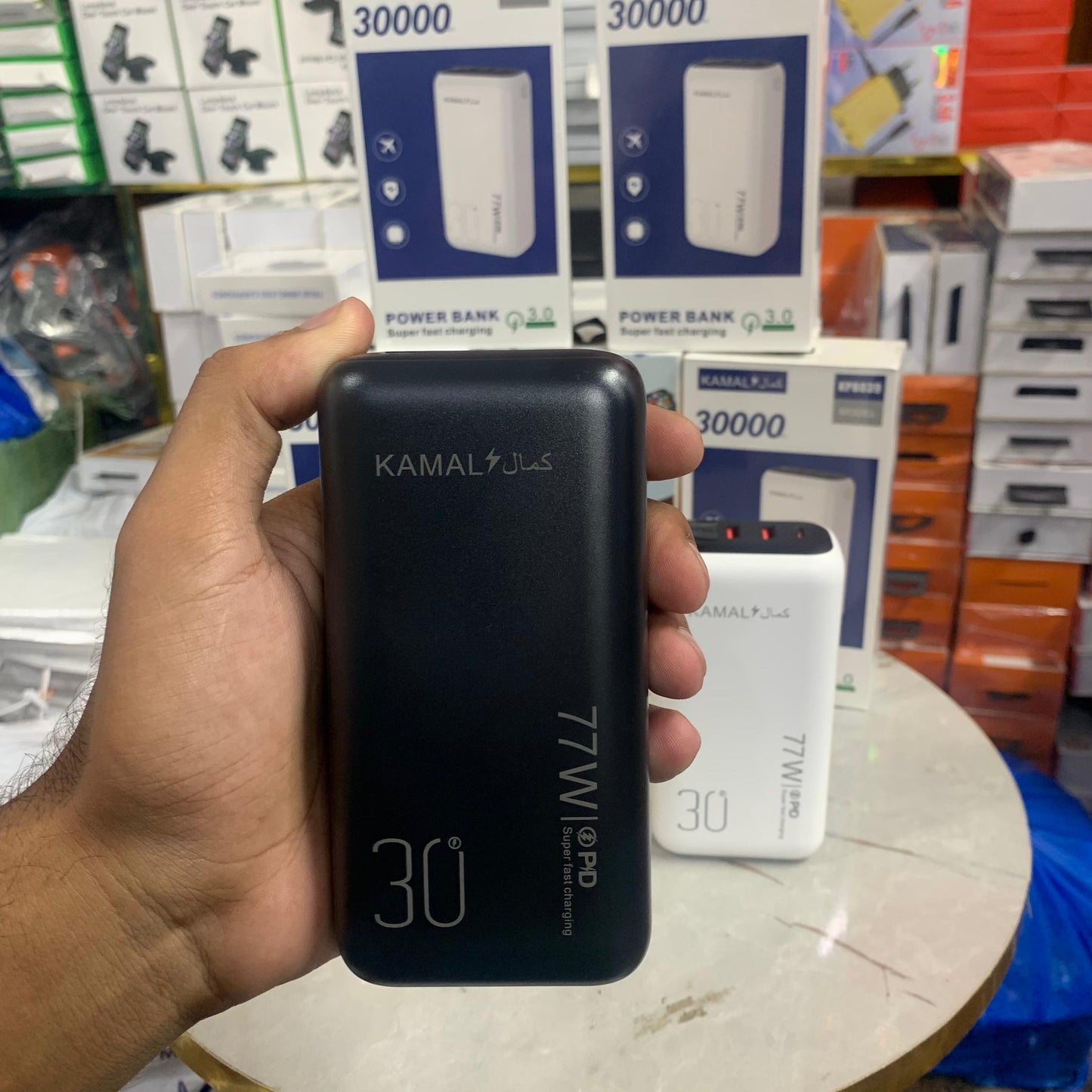 Dubai Made 30000mAh Power Bank 3.0 – Super Fast Charging | Polymer Li-ion Cell | Compact Display | Type-C In/Out