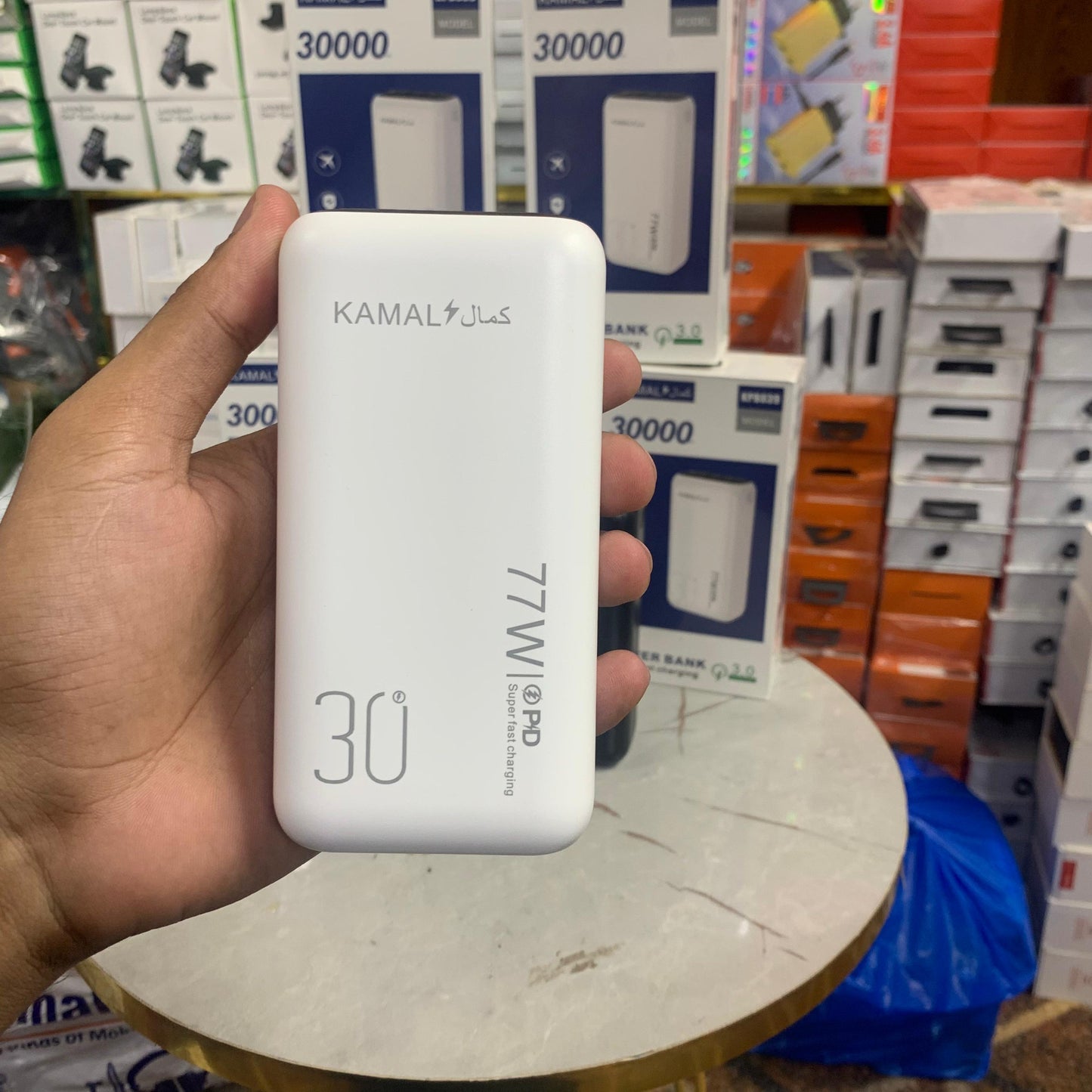 Dubai Made 30000mAh Power Bank 3.0 – Super Fast Charging | Polymer Li-ion Cell | Compact Display | Type-C In/Out