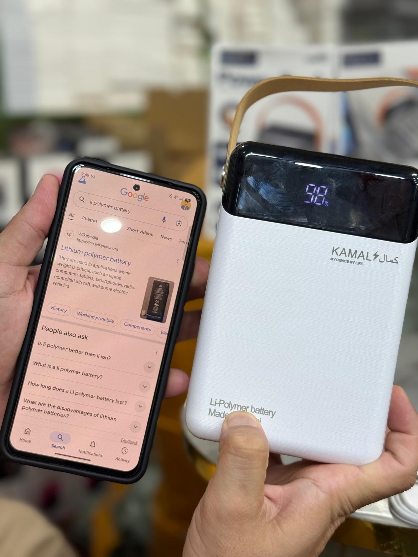 Dubai-Made | 160000mAh Power Bank – 6 Outputs | LED Lamp | Smart Display | Overload & Temp Protected + FREE Type-C to C Anti-Cut Cable