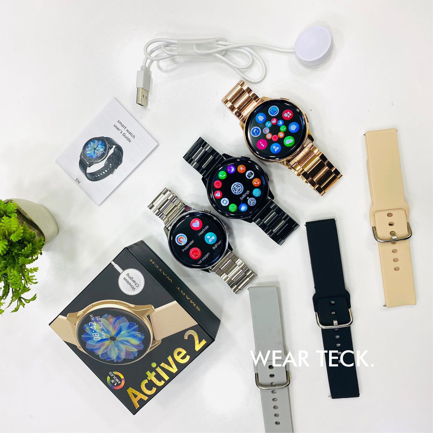Galaxy Active 2 β Super AMOLED Waterproof Smartwatch for Android & iOS