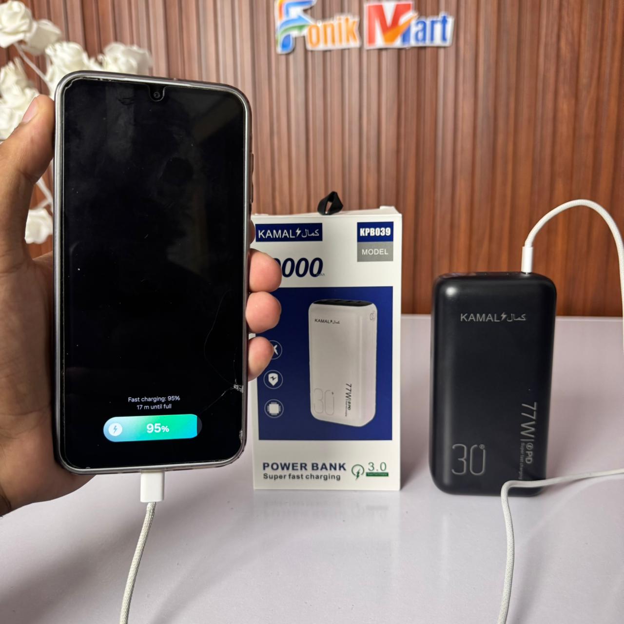Dubai Made 30000mAh Power Bank 3.0 – Super Fast Charging | Polymer Li-ion Cell | Compact Display | Type-C In/Out