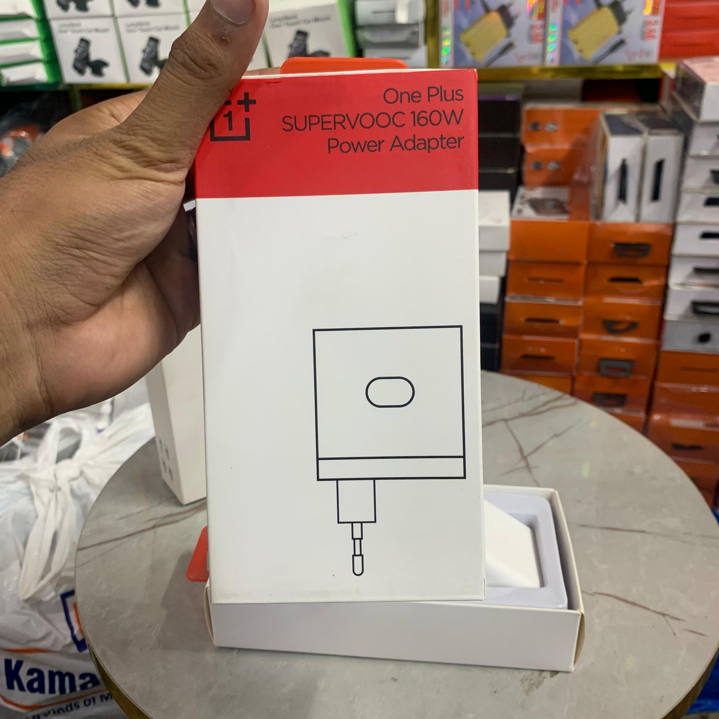 UK Model OnePlus SuperVOOC 160W Wrap Charger – Ultra-Fast Type-C to Type-C 1M Cable – Original White