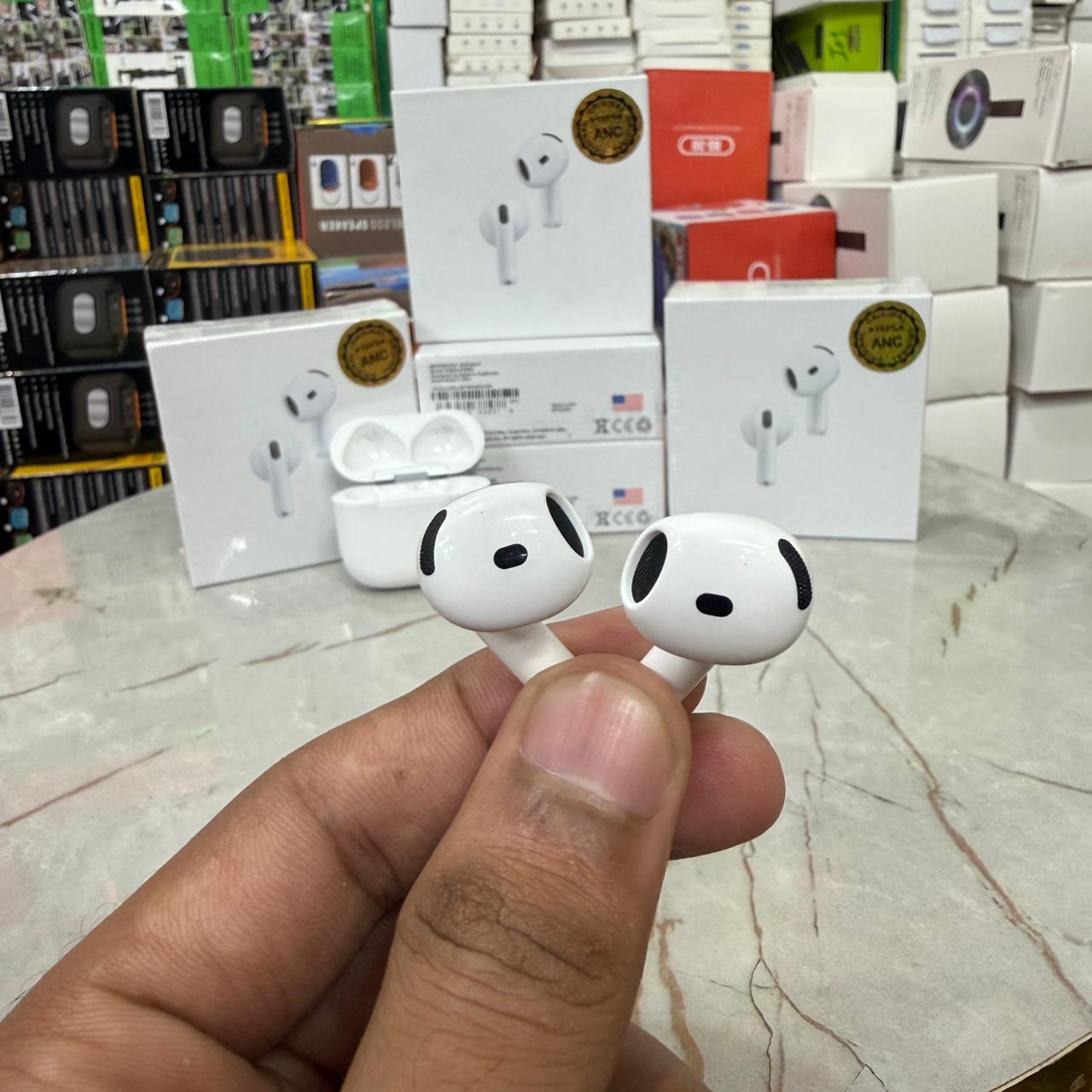 Apple AirPods 4 (Made in USA) – ANC Earbuds with H2 Chip, Spatial Audio, Magnetic & Wireless Charging Case, 30-Hr Battery