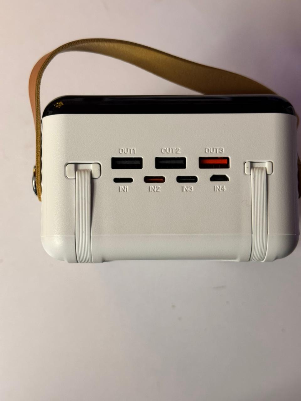 Dubai-Made | 160000mAh Power Bank – 6 Outputs | LED Lamp | Smart Display | Overload & Temp Protected + FREE Type-C to C Anti-Cut Cable
