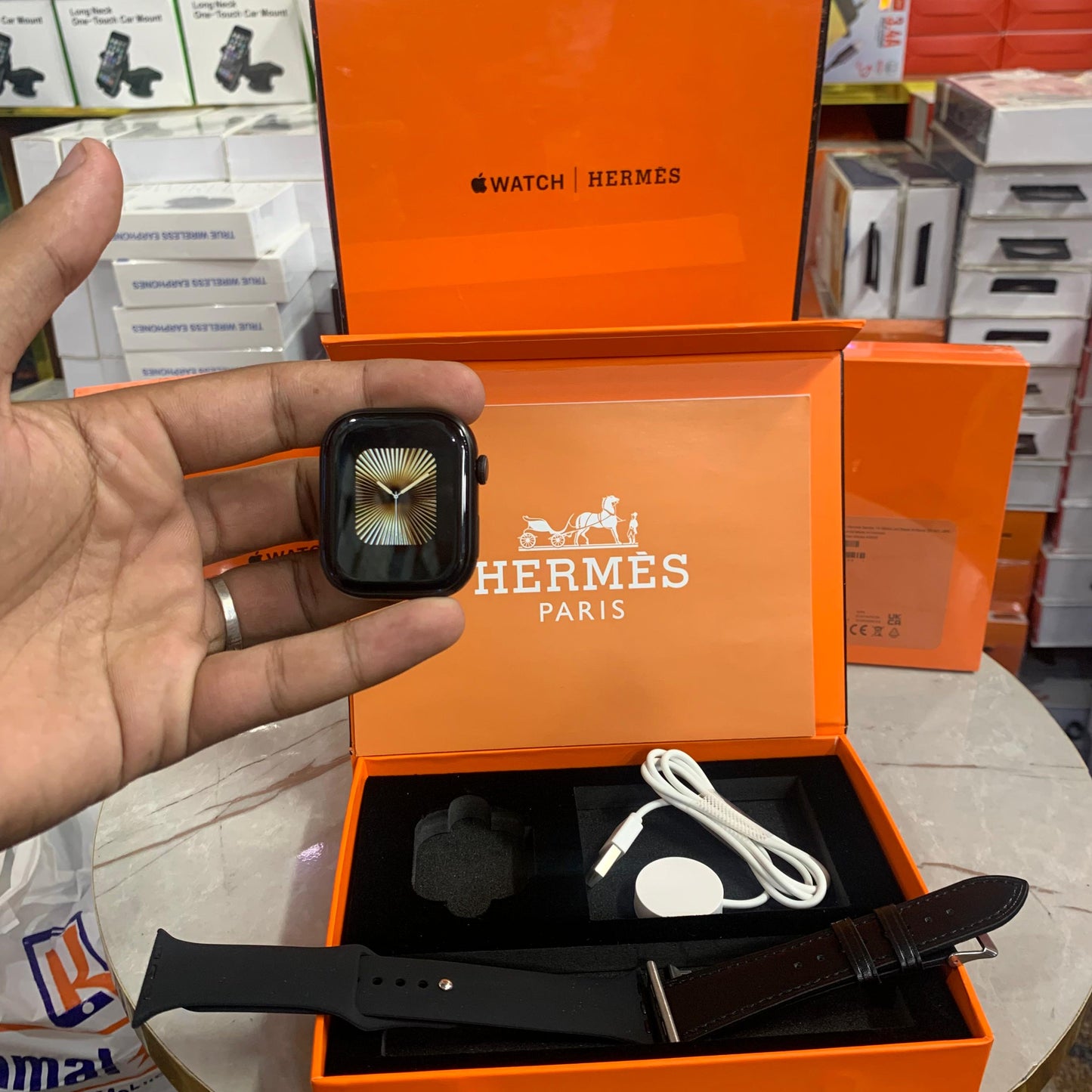 UK Lot Apple Watch Hermès S10 – 46mm Jet Black GPS+LTE | Made in Vietnam | Original Set