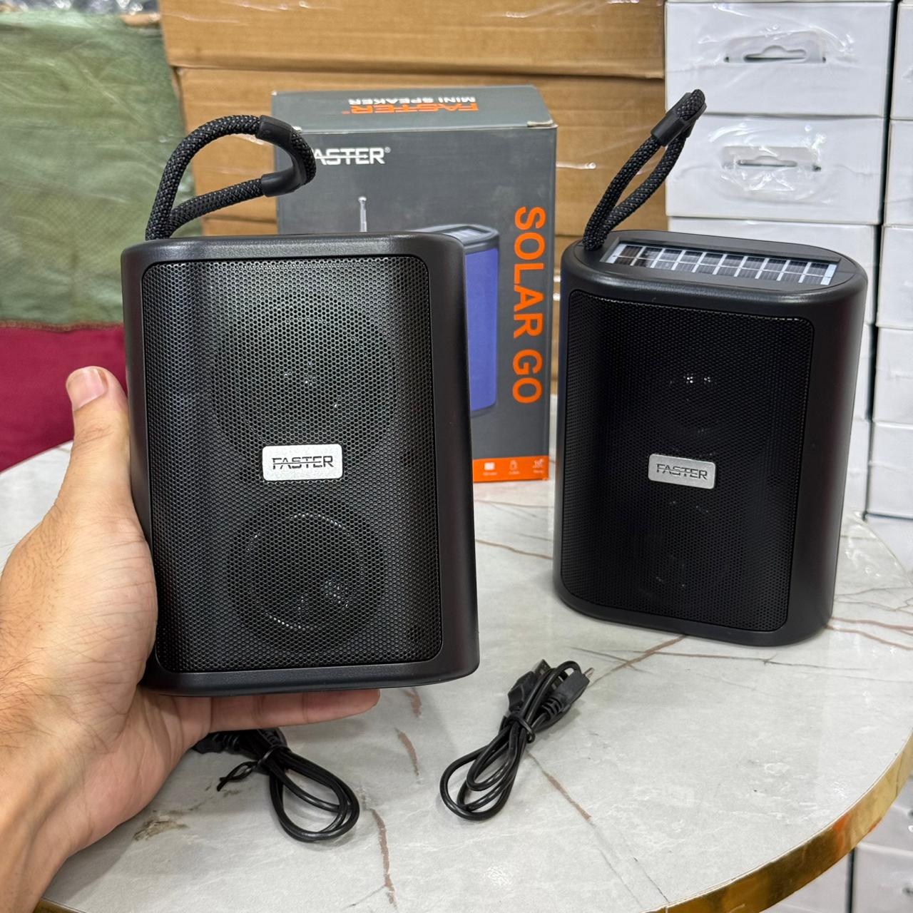 Faster Solar Go 1 Portable Wireless Speaker – Power Your Adventures, Naturally