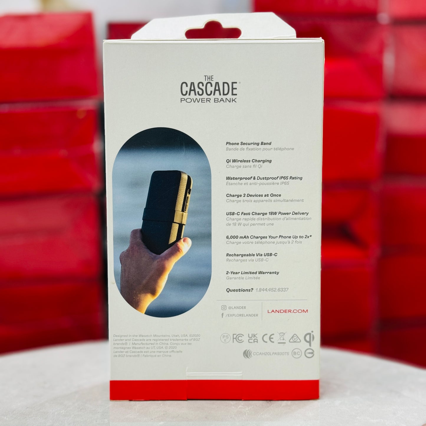 Lander Cascade Wireless Charging Power Bank 6000mAh