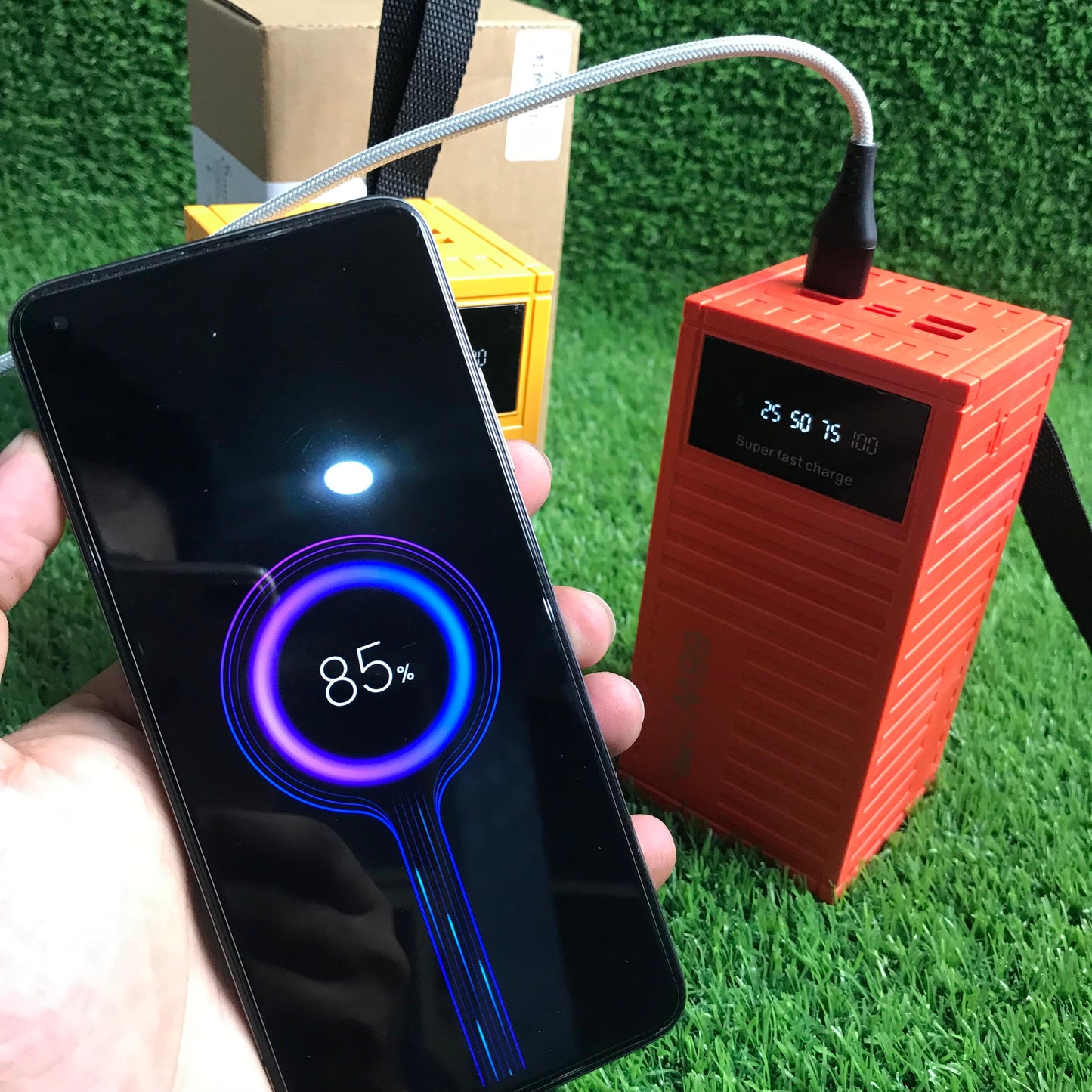 60,000 mAh 66W Super Fast PD Power Bank Waterproof Heavy Built Pure Amazon Lot Imported