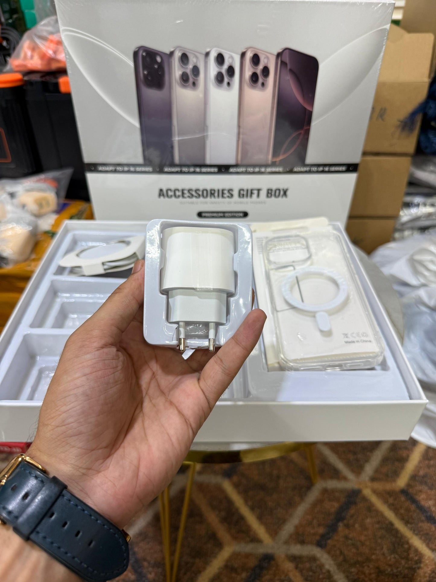 Ultimate 6-in-1 iPhone 16 Series Gift Box β MagSafe Power Bank, AirPods Pro 2 & More