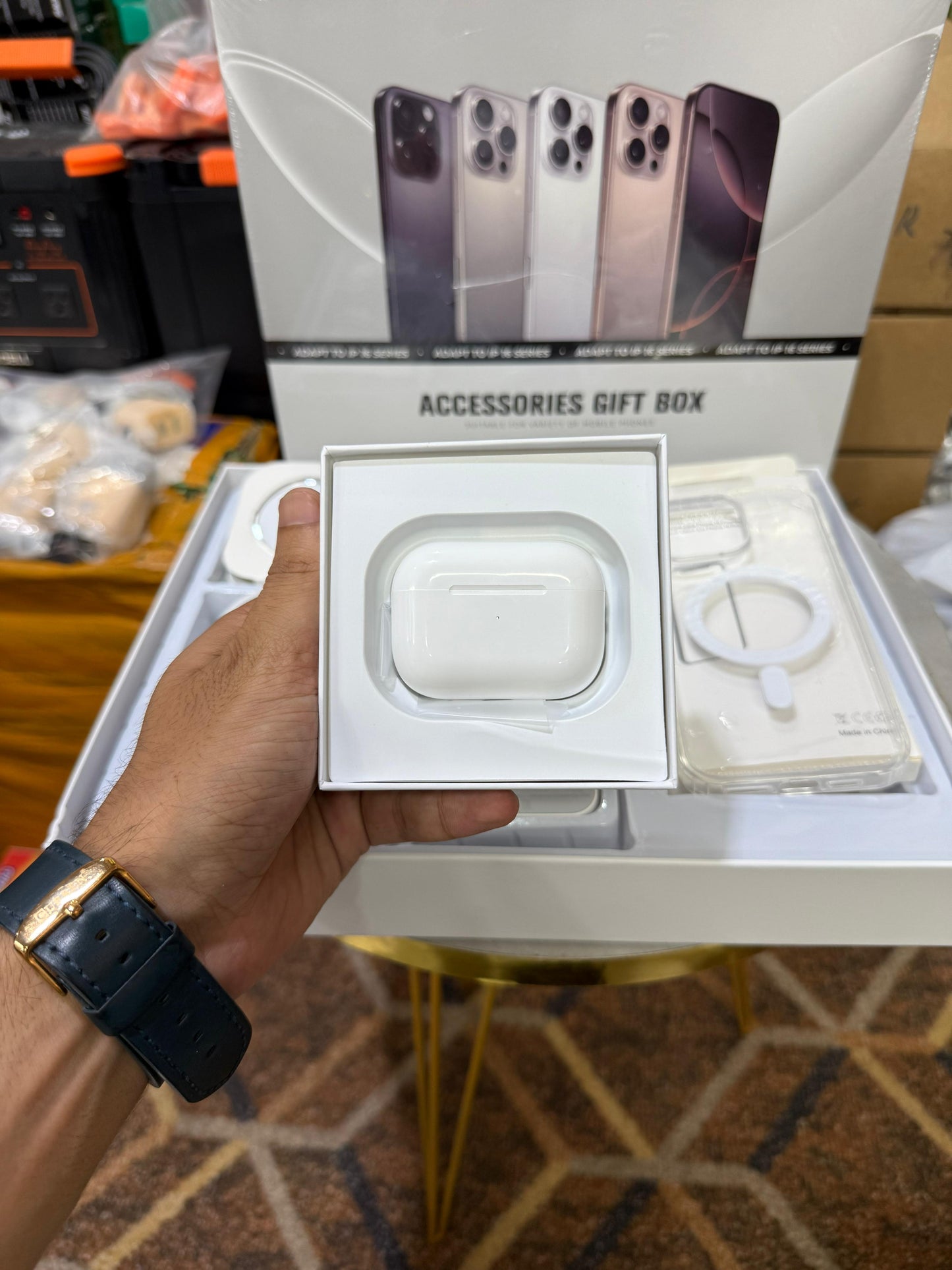 Ultimate 6-in-1 iPhone 16 Series Gift Box β MagSafe Power Bank, AirPods Pro 2 & More