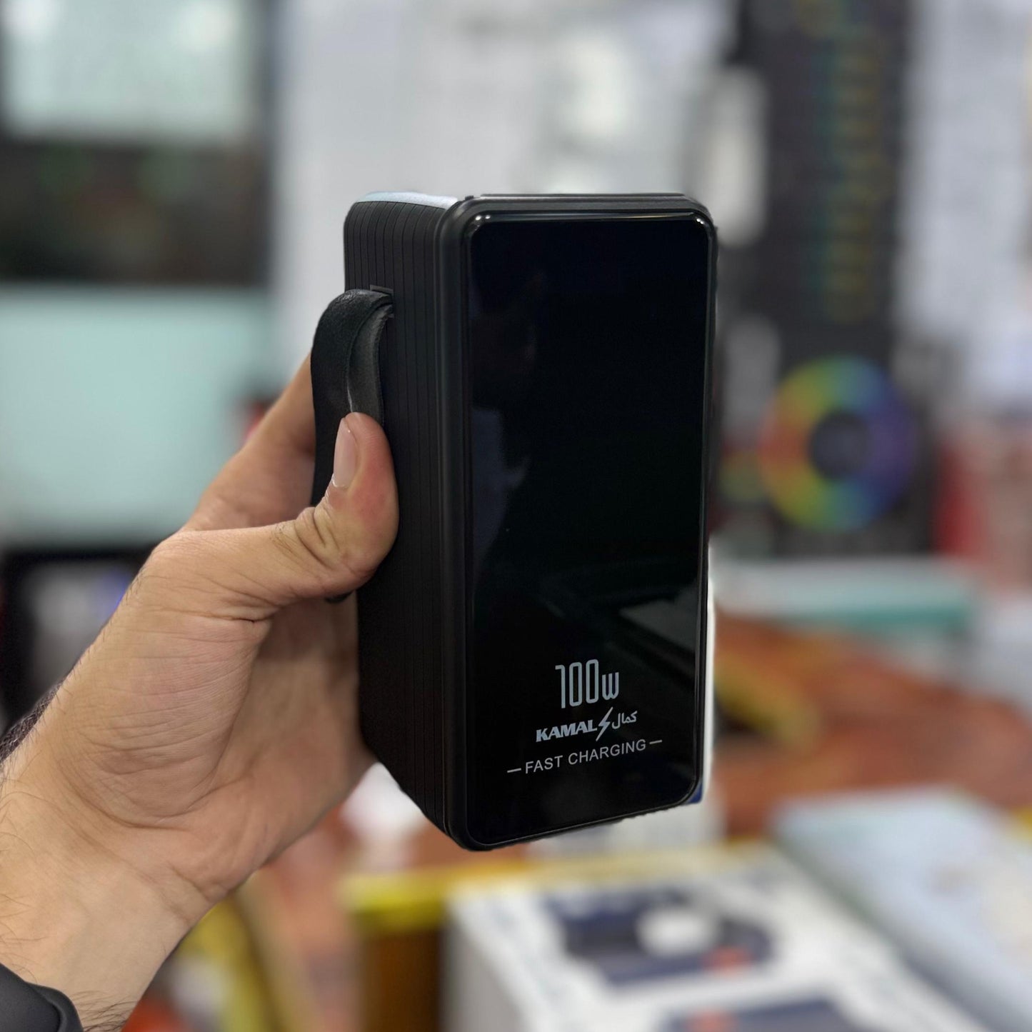 Dubai Lot 80000mAh Power Bank – 100W Super Fast Charging, 4 Built-in Cables & Smart Display