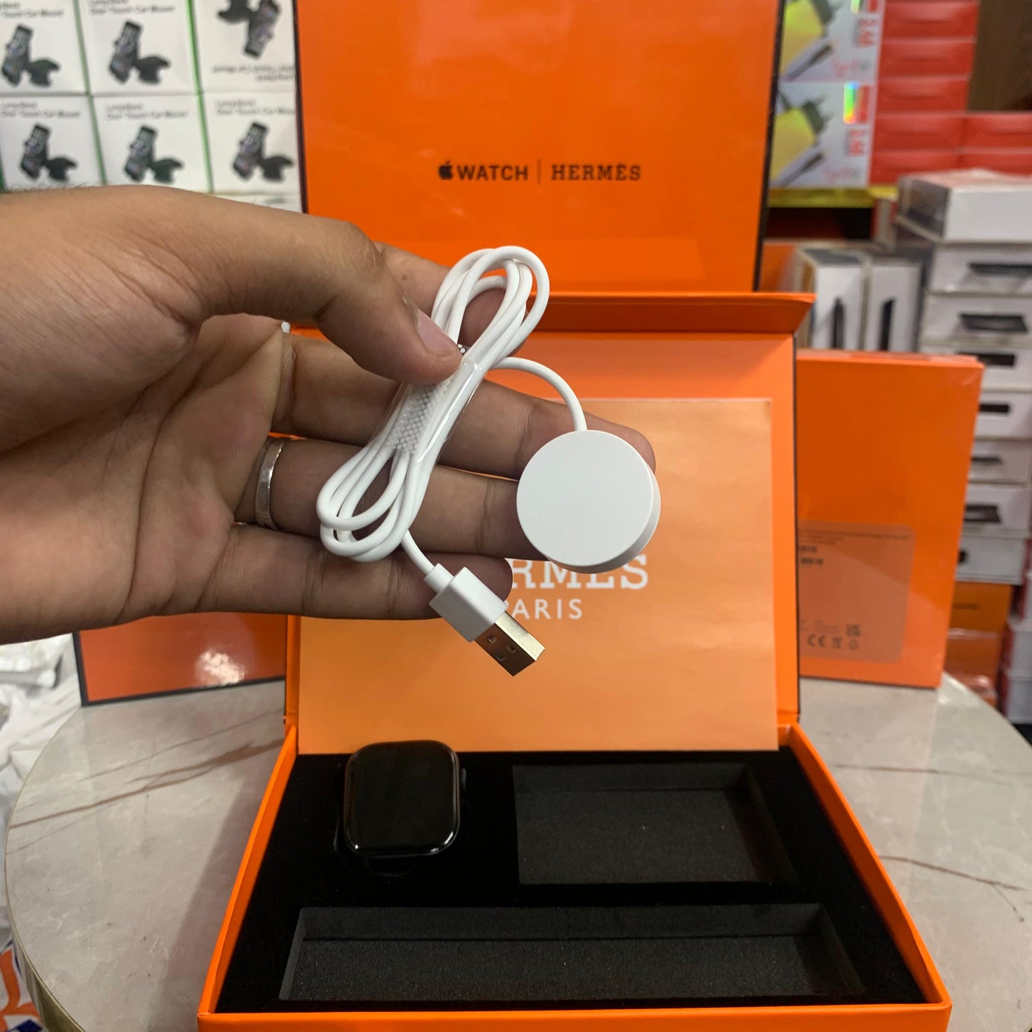 UK Lot Apple Watch Hermès S10 – 46mm Jet Black GPS+LTE | Made in Vietnam | Original Set