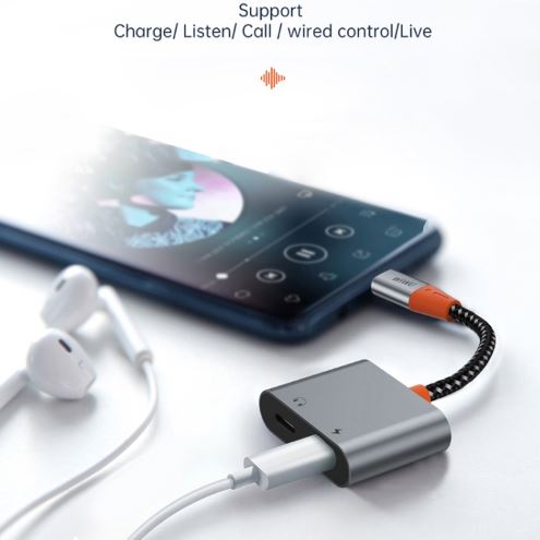 WIWU LT09 Audio Converter Lightning to dual lightning Audio adapter