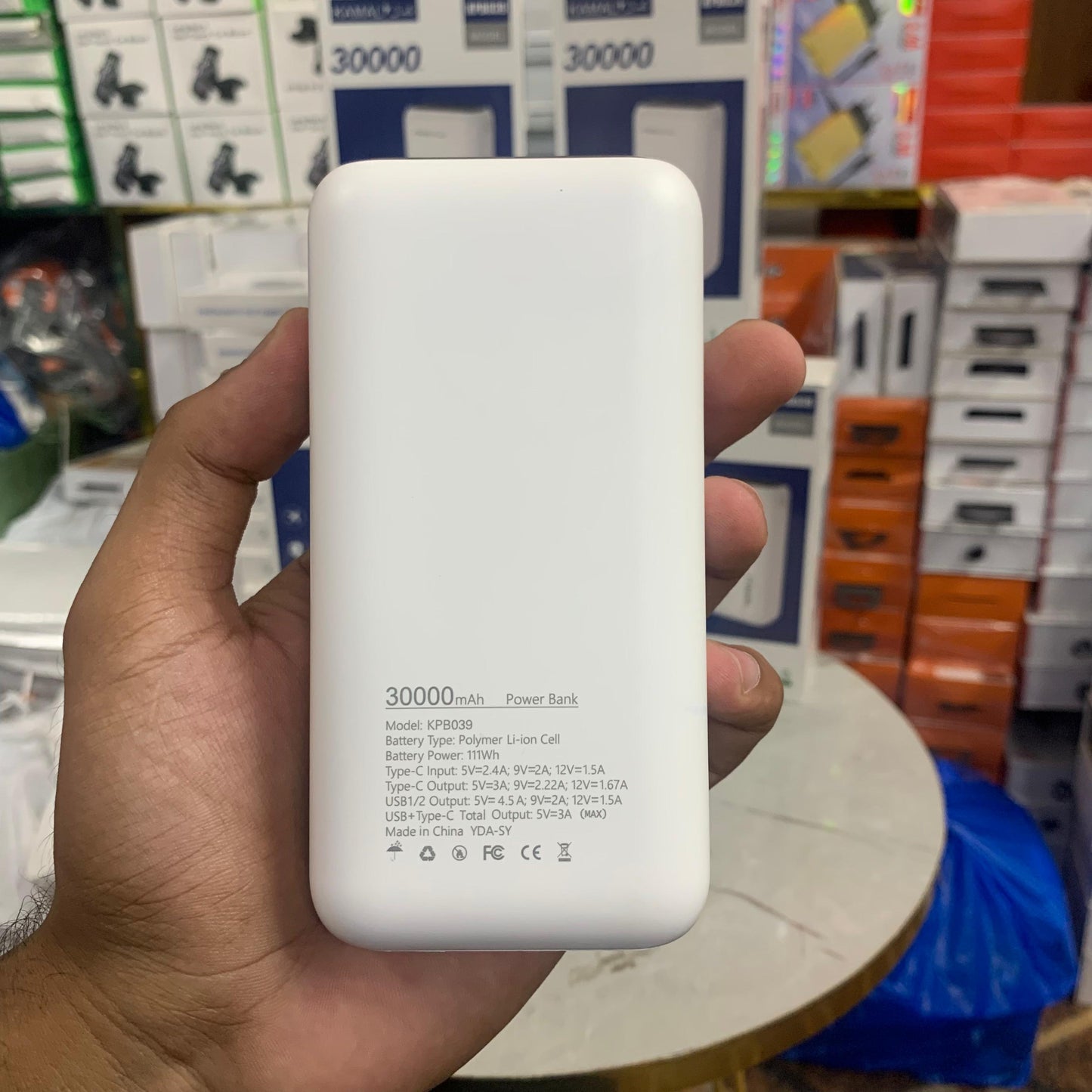 Dubai Made 30000mAh Power Bank 3.0 – Super Fast Charging | Polymer Li-ion Cell | Compact Display | Type-C In/Out