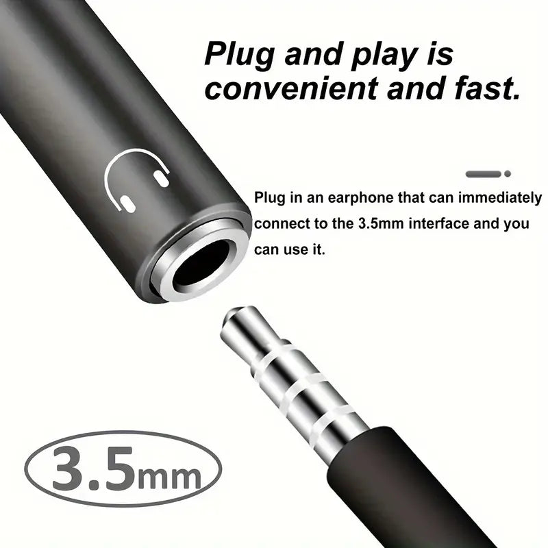 2-in-1 USB-C to 3.5mm AUX Audio & 30W PD Fast Charging Adapter | Type-C Headphone & Charger Dongle