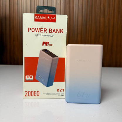 Kamal™ 20000mAh 67W Fast Charging Power Bank K-21