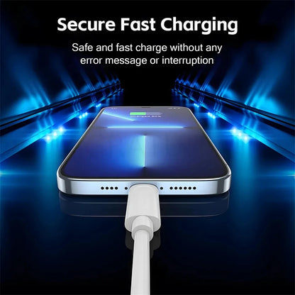35W PD Fast Charger Cable for iPhone 16-8 & iPad Mini/Air with 2m Data Cable
