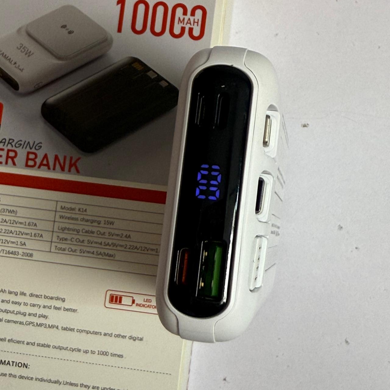 Kamal™ 10000mAh 35W Fast Charging Power Bank K14