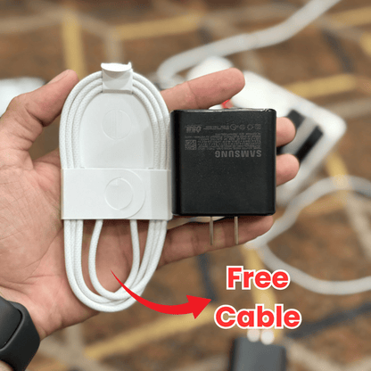 100% Original 45W USB C Samsung Super Fast Charger With Free Type C Cable USA Lot Imported Company Certified Original