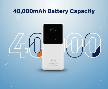 40000mAh KAMAL Power Bank - Blue Dominant