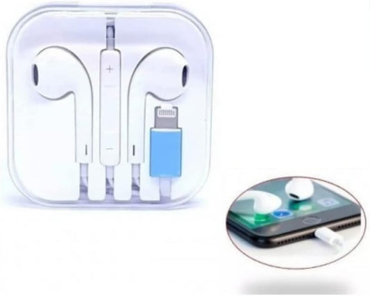 Apple EarPods Headphones with Lightning Connector, Wired Ear Buds for iPhone with Built-in Remote to Control Music, Phone Calls, and Volume