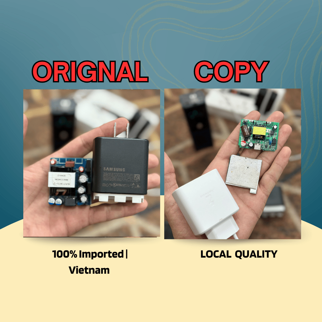 100% Original 45W USB C Samsung Super Fast Charger With Free Type C Cable USA Lot Imported Company Certified Original