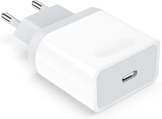 20W USB C Fast European Plug Adapter for iPhone Eu Lot Imported
