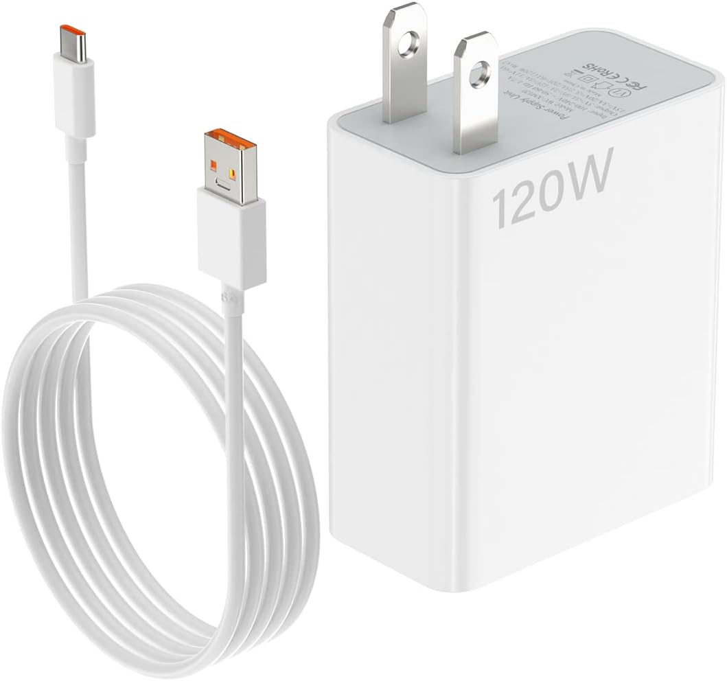 100% Original 120W Xiaomi Charger Turbo Fast Charge 120W EU Hypercharge Smart Adapter