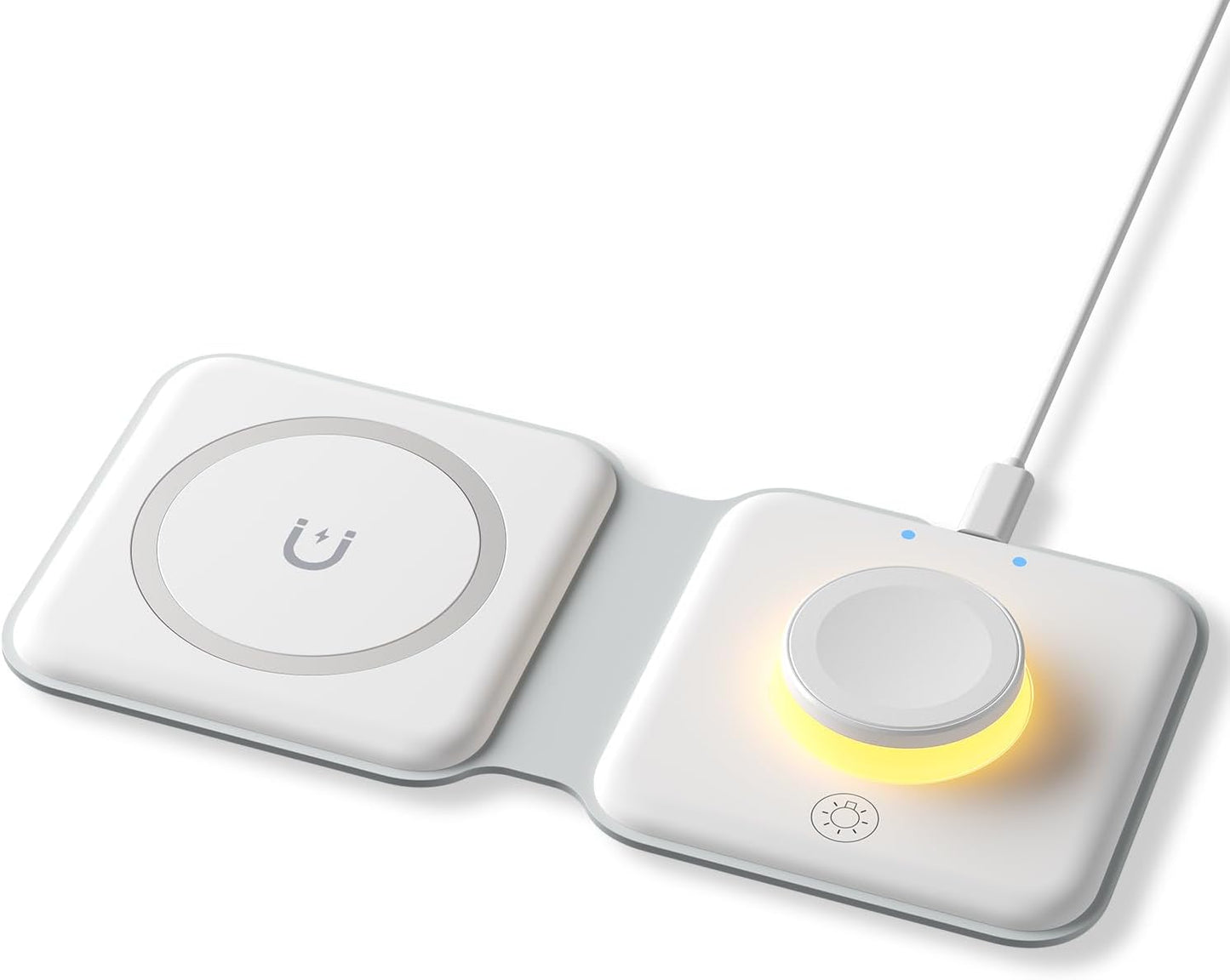 2 in 1  Foldable Fast Wireless Charger MagSafe Wireless Apple 25W Charging Station  | USA Lot Imported