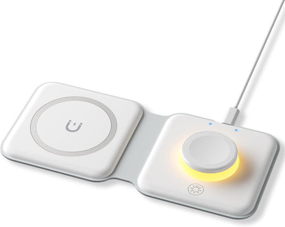 2 in 1  Foldable Fast Wireless Charger MagSafe Wireless Apple 25W Charging Station  | USA Lot Imported