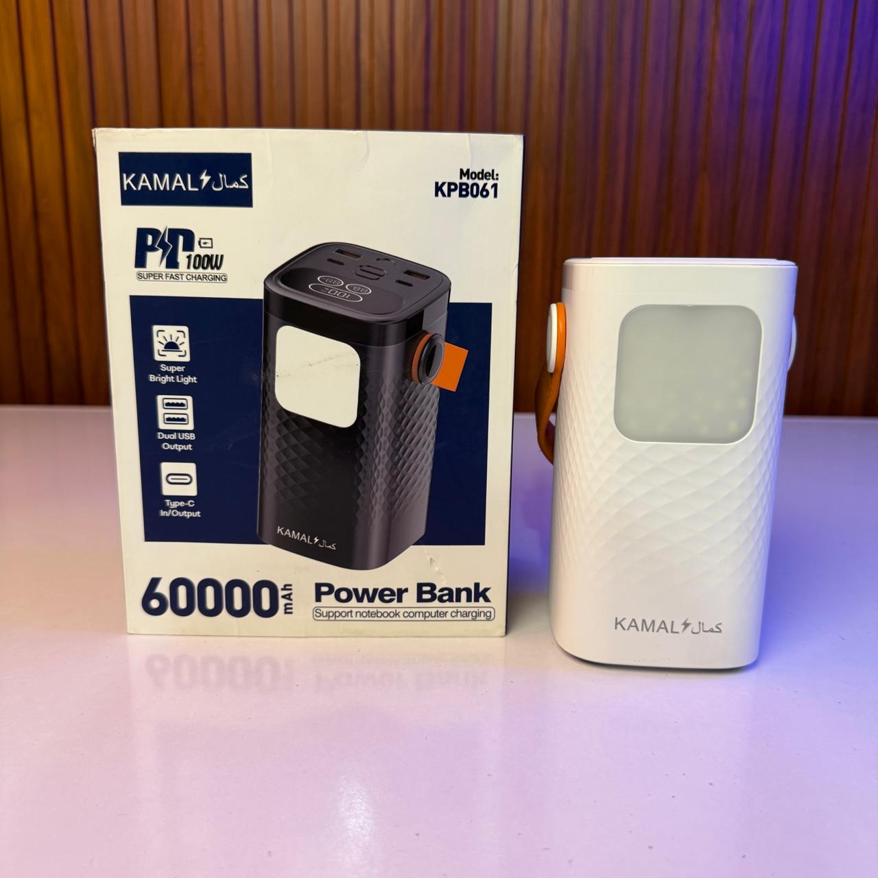 Kamal™ 60000mAh 100W PD Fast Charging Power Bank KPB-061