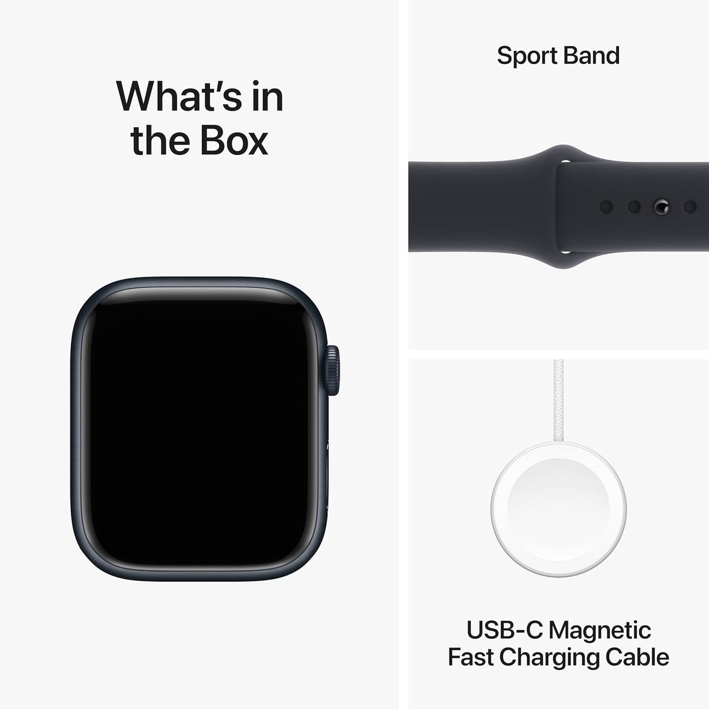 Series 9 [GPS 45mm] Smartwatch Fitness Tracker, ECG Apps, Always-On Amoled Display, Water Resistant