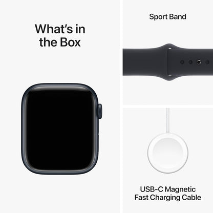 Series 9 [GPS 45mm] Smartwatch Fitness Tracker, ECG Apps, Always-On Amoled Display, Water Resistant