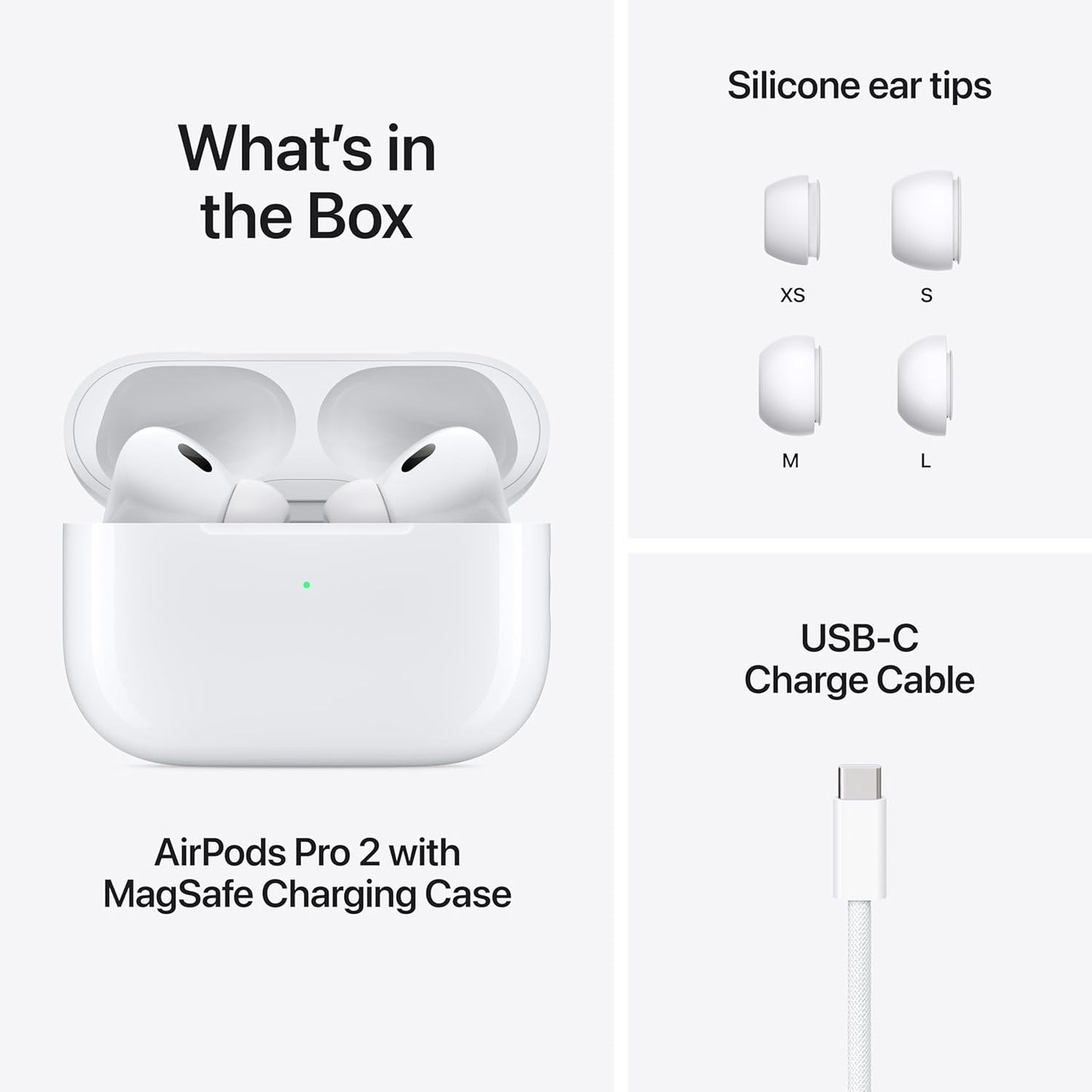 100% Original Refurbished Apple Airpods Pro 2nd Generation MagSafe Wireless Charging Case Apple Authorized