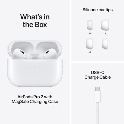100% Original Refurbished Apple Airpods Pro 2nd Generation MagSafe Wireless Charging Case Apple Authorized