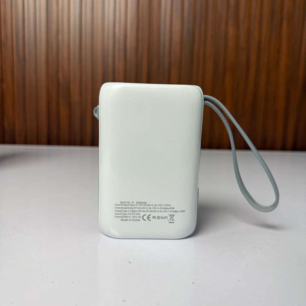 Kamal™ 20000mAh PD 120W Ultra Fast Charging Power Bank CK-01