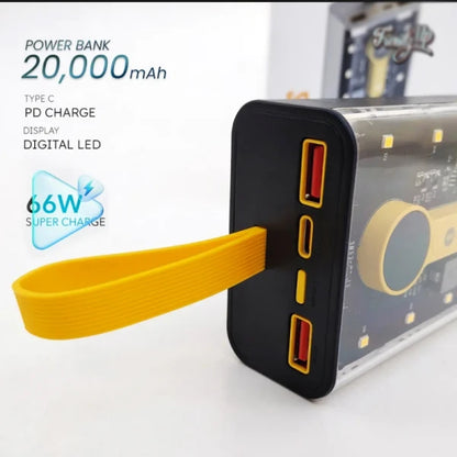 MAPHIE 20000mAh 66W Fast Power Bank  (PD Super Fast) Power Bank Lot Imported with Free Magnetic Cable