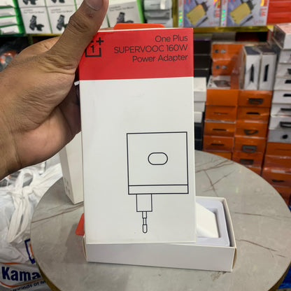 UK Model OnePlus SuperVOOC 160W Wrap Charger – Ultra-Fast Type-C to Type-C 1M Cable – Original White