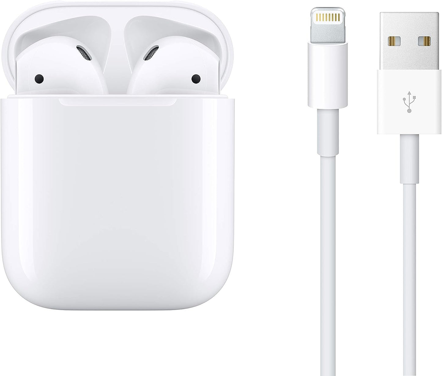 Apple AirPods Wireless Ear Buds, Bluetooth Headphones with Lightning Charging Case Included, Over 24 Hours of Battery Life