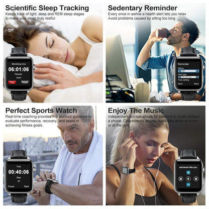 Bluetooth Smartwatch Touch Screen Smart Phone Watch Android Smartwatch Sports Mens Wrist Watch