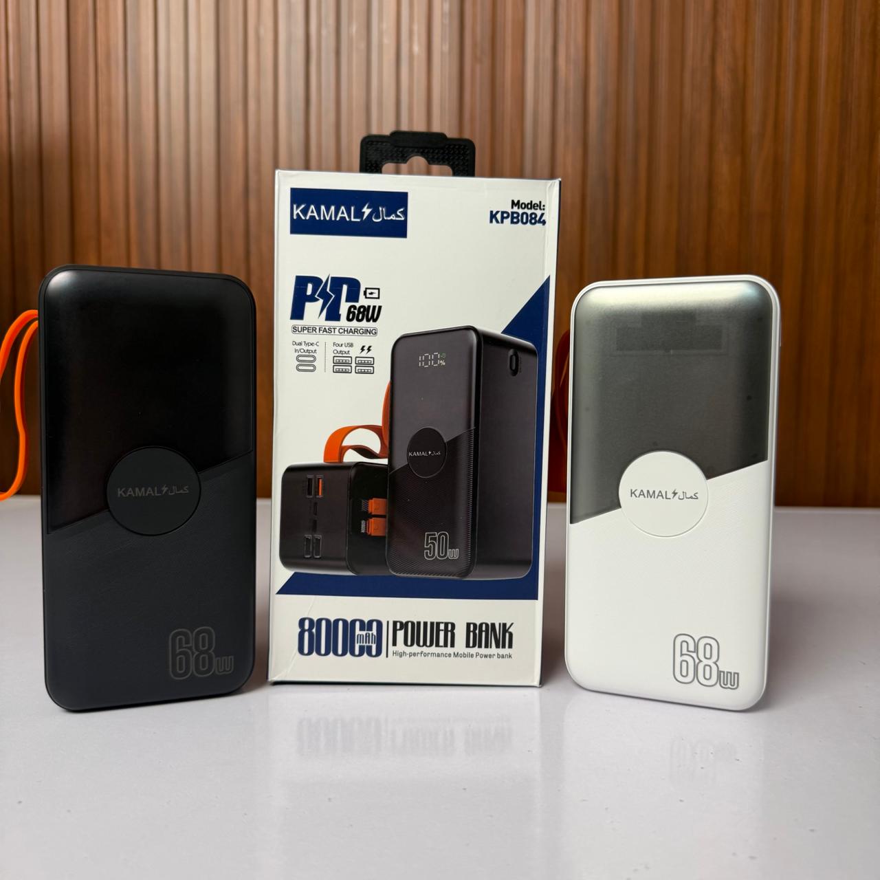 Kamal™ 80000mAh 68W Ultra Fast Charging Power Bank KPB-084