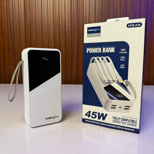 Kamal™ 30000mAh 45W PD Fast Charging Power Bank KPB-036