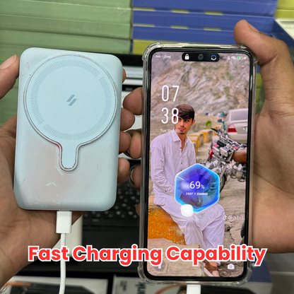 Adam Lot - Magnetic Wireless Power Bank with Foldable Stand | 100% Original UAE Imported |Free Type C Cable