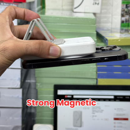 Adam Lot - Magnetic Wireless Power Bank with Foldable Stand | 100% Original UAE Imported |Free Type C Cable