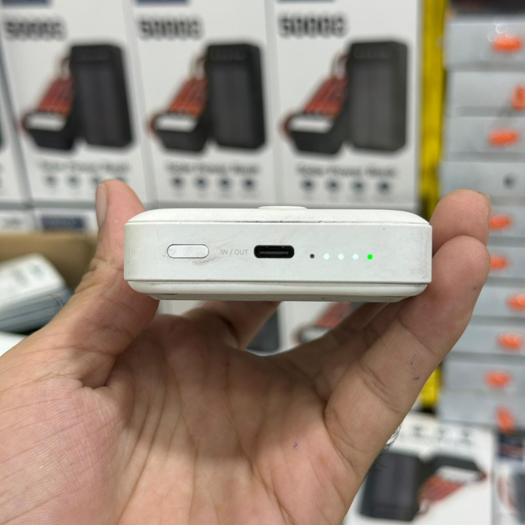 Adam Lot - Magnetic Wireless Power Bank with Foldable Stand | 100% Original UAE Imported |Free Type C Cable