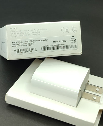 100% Apple 20W USB-C Power Adapter A2305