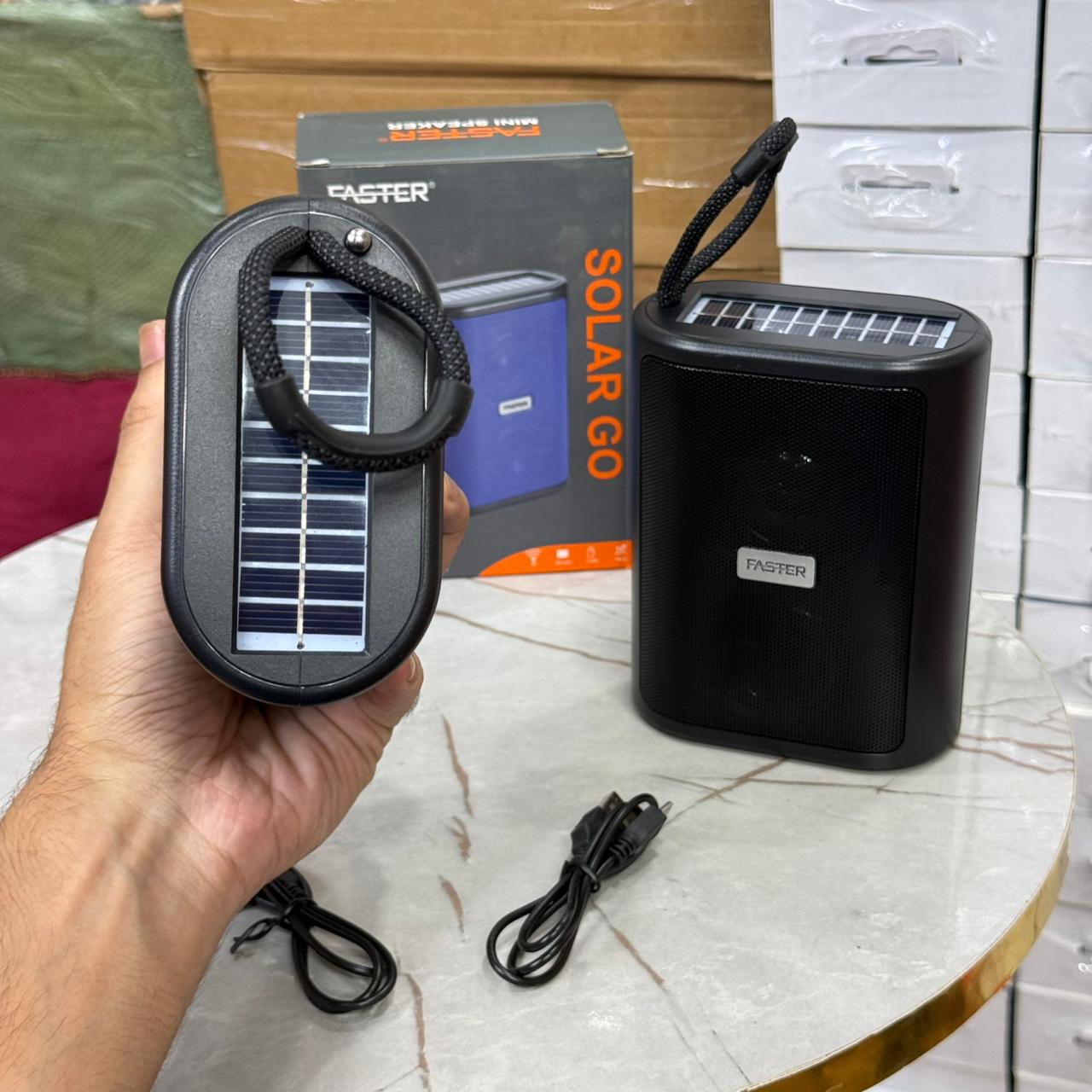 Faster Solar Go 1 Portable Wireless Speaker – Power Your Adventures, Naturally