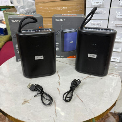 Faster Solar Go 1 Portable Wireless Speaker – Power Your Adventures, Naturally