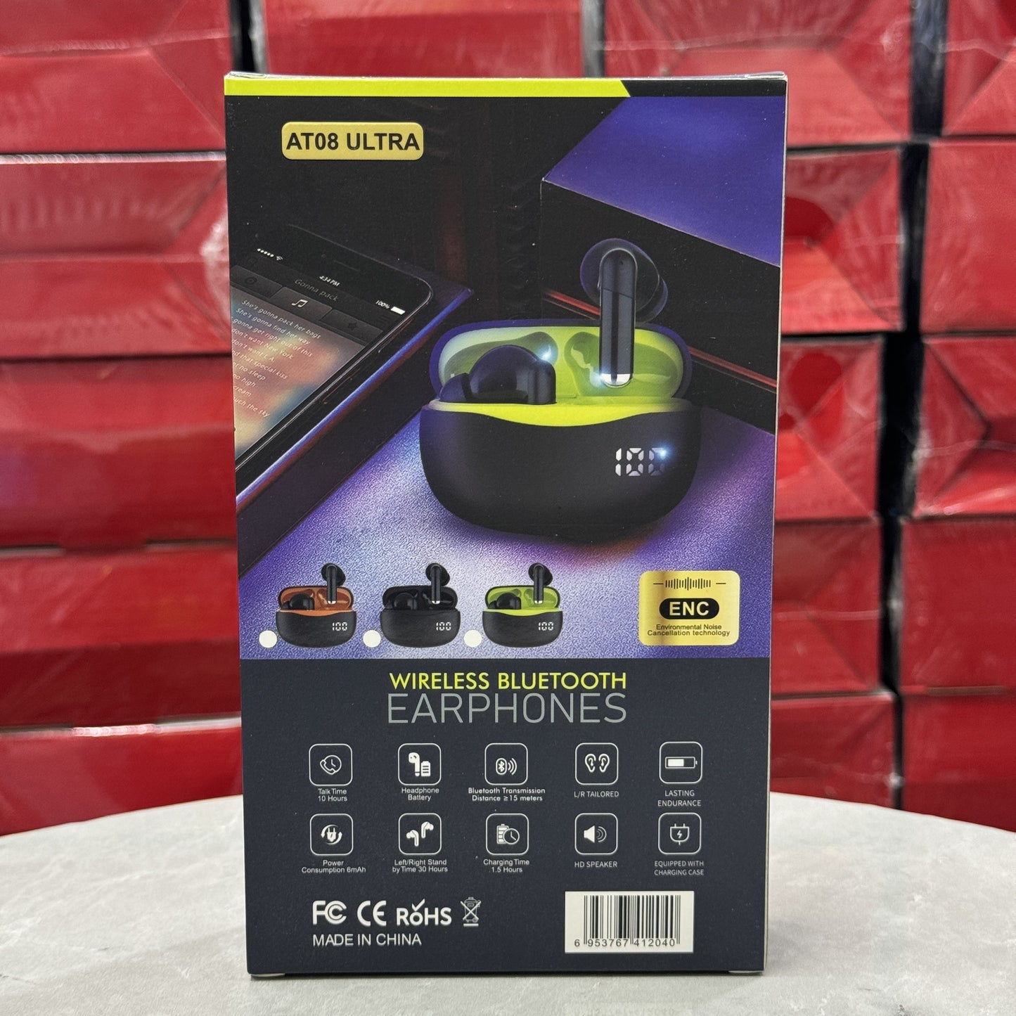 AT08 Ultra Earbuds ENC - Fonikmart